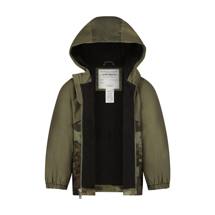 Carter's Blouson d'hiver bébé garçon Anorak Bébé-Enfants, Polaire verte Star Wars Silent One Crew sous licence officielle, 12 Mois