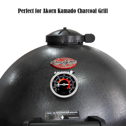 BBQ Temperature Gauge Waterproof Large Face for Kamado Joe Barbecue Charcoal Grill - Stainless Steel 150-900°F Cooking Thermometer for Oven Wood Stove Accessories - Easy Setup