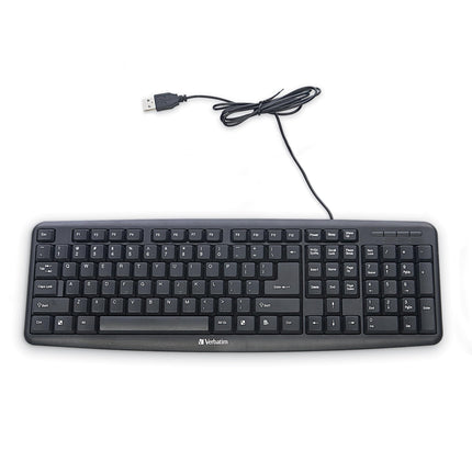 Verbatim Slimline Wired Keyboard USB Plug-and-Play
