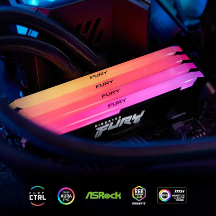 Kingston FURY Beast RGB 8GB 3200MT/s DDR4 CL16 DIMM Computer Memory KF432C16BB2A/8