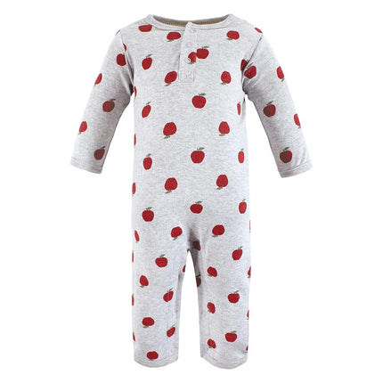 Hudson Baby baby-girls Cotton Coveralls, Apple Orchard, 6-9 Months