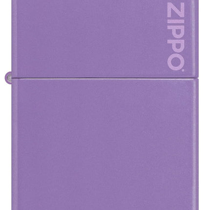 Zippo Petrol Lighter Smoky Lavender with Zippo Logo 60007432 Unfilled