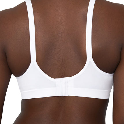 Sujetador push-up sin aros y sin costuras Fruit of the Loom para mujer, opaco, blanco, 34D