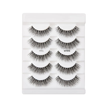 5 pair of Flirty Kiss Eyelashes #62643/KFLM04 with tapered ends