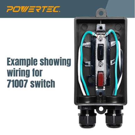 POWERTEC 71834 Deep Switch Box with Hardware for POWERTEC Switch Compatibility - 71007, 71008, 71651, 71652, 71054, 71577