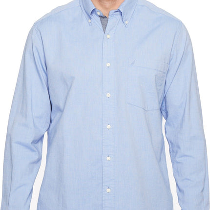 Nautica Men's Tall Long Sleeve Button Down Solid O