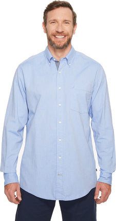 Nautica Men's Tall Long Sleeve Button Down Solid O