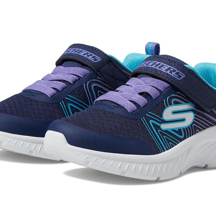 Skechers Unisexe Enfant Microspec Plus - Swirl Sweet Baskets, Marine/Multi, 13 Enfant