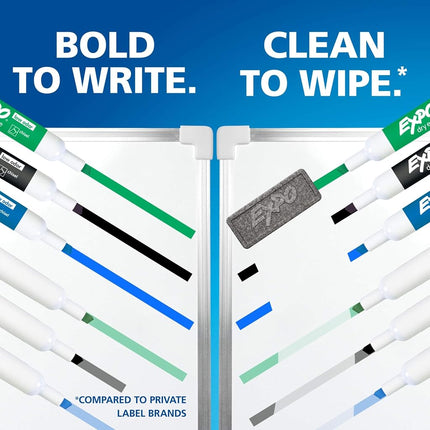 Expo 2 Low-Odor Dry Erase Markers, Fine Point, Pack of 12, Assorted Colours by Expo