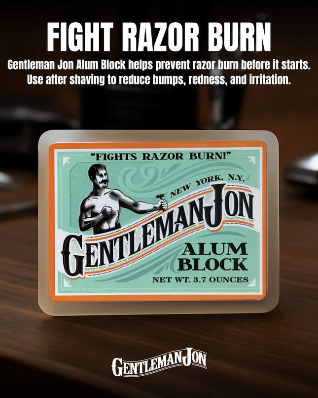 Bloc d'alun Gentleman Jon 100 ml dans un étui en plastique