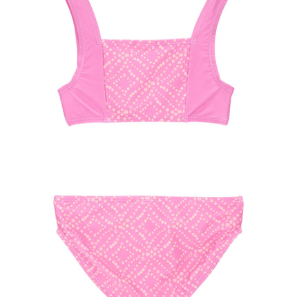 OSHKOSH B'GOSH Girls' Rashguard Rash Guard Set, Pink Print, 8 (Pack of 3)