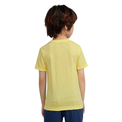 T-shirt Hurley pour garçon, doux, basique, en lin nuage, jaune céleste, taille 6