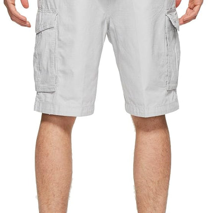 Nautica Men's Mini Ripstop Twill Cargo Short, Pelican, 36