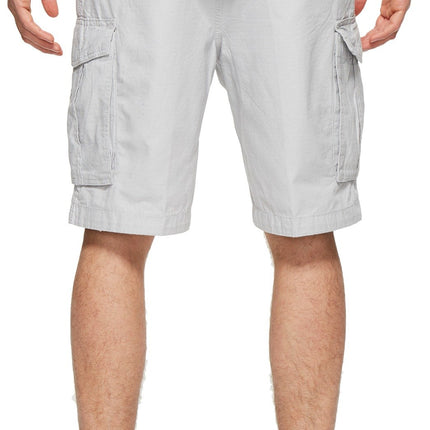 Nautica Men's Mini Ripstop Twill Cargo Short, Pelican, 36