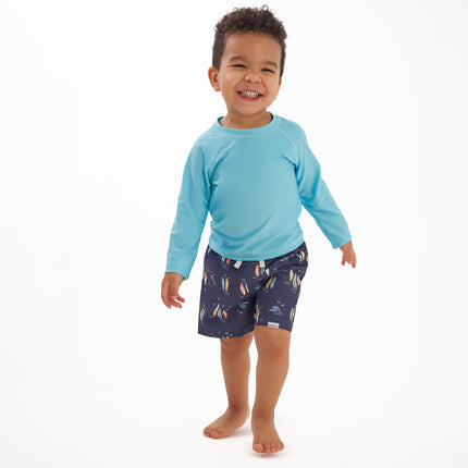 Gerber Boys' Toddler 2-Pack Swim Trunks, Orange Surf, 3-6 Months