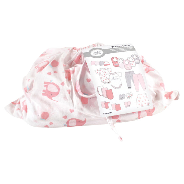 Luvable Friends Baby Boy Set, Girl Basic Elephant, 0-6 Monate