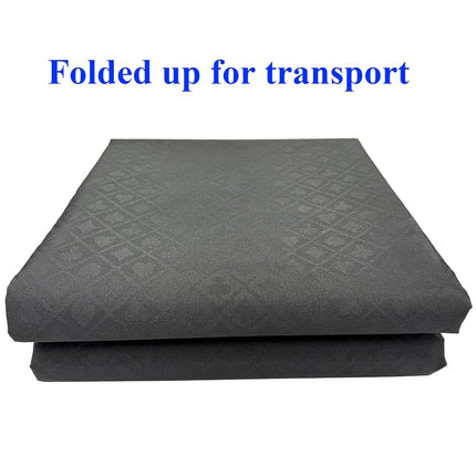 YH Poker 108X60 Inch Section of Suited Poker Table Speed Cloth (Black)