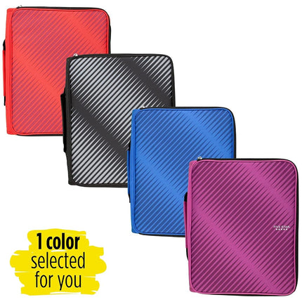 Five Star 2 Inch Zipper Binder, 3 Ring Binder, 6-Pocket Expanding File, Durable, Color Selected for You (29592)