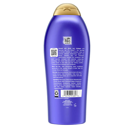 OGX Thick & Full + Biotin & Collagen Conditioner, 25.4 Ounce Salon Size