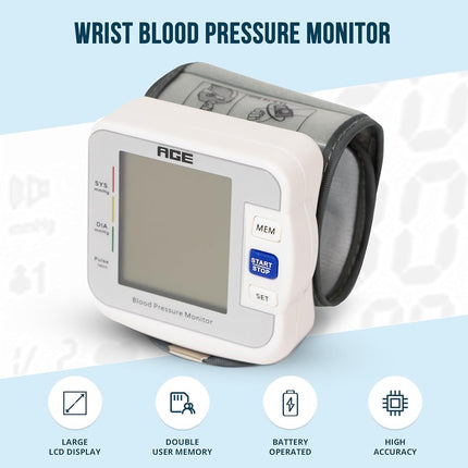 Primacare Digital Wrist Blood Pressure Monitor,