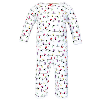 Hudson Baby baby-girls Cotton Coveralls, Merry and Bright, 18-24 Months