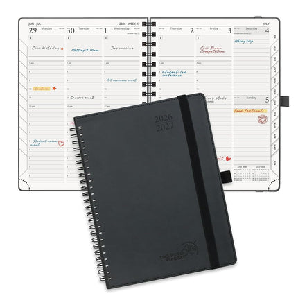POPRUN Planner 2026-2027 (Medium - 6.5'' x 8.5'') 