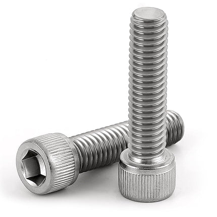 MewuDecor M6-1.0 x 50mm Socket Head Cap Screws Metric, Allen Socket Drive, Stainless Steel 18-8 (304), Full Thread, Bright Finish, Machine Thread, 10 PCS
