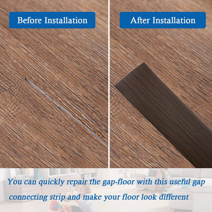 Floor Transition Strip Floor Cover Strips Self Adhesive Flooring Transitions Laminate Floor Strip Vinyl Floor Flat Divider Strip Elegant Wood Grain Design (4cm, 10Ft, Black Walnut)
