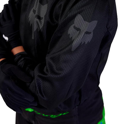 Fox Racing - Youth 180 Blackout Jersey,Black,YM