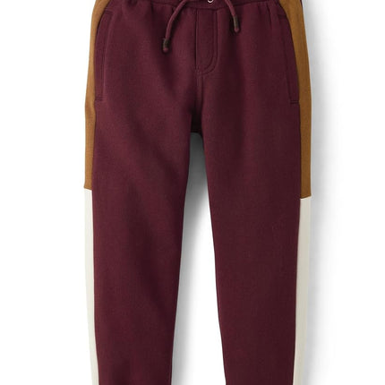 Gymboree Boys' and Toddler Fleece Jogger Sweatpants, Rustic Redwood, 6