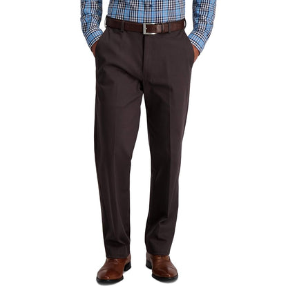 Haggar Men's Iron Free Premium Khaki Classic Fit F