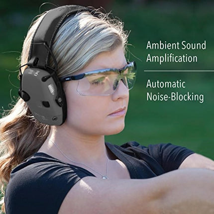 Howard Leight by Honeywell Impact Sport Sound Amplification Electronic Earmuff, Black