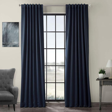 HPD Half Price Drapes Curtain For Room Darkening 50 X 84 (1 Panel), BOCH-193810-84, Navy Blue