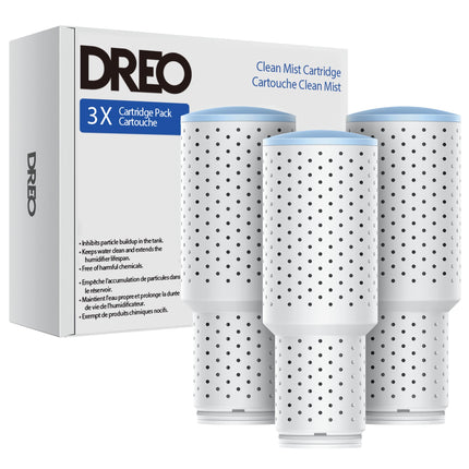 Dreo Clean Mist Cartridge 3-Pack for Humidifiers, 