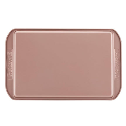 Farberware Nonstick Bakeware, Nonstick Cookie Sheet/Baking Sheet - 10 Inch x 15 Inch, Rose Gold Red