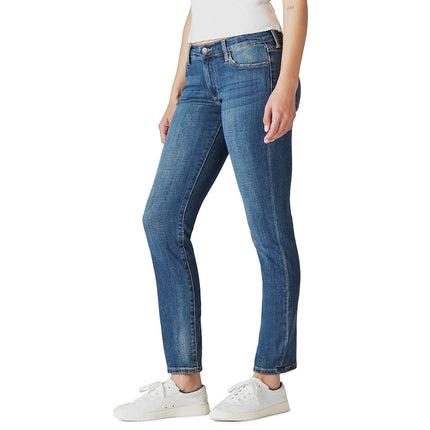 Lucky Brand Women's Mid Rise Sweet Straight Jean, Tanzanite, 30W x 32L