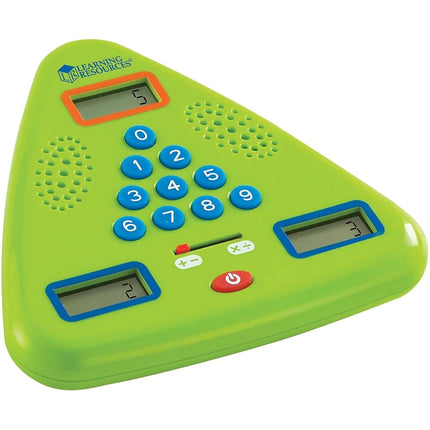 Learning Resources Minute Math Electronic Flash Card, Ages 6+, Maths Travel Game, Fast-Paced Mental Arithmetic Toy with 3 Difficulty Levels, Gifts For Kids