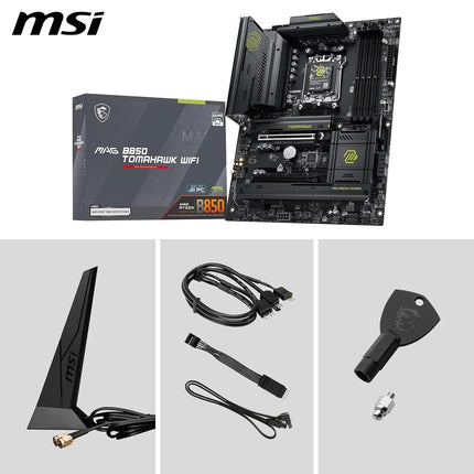 MSI MAG B850 TOMAHAWK WIFI Motherboard, ATX - Ryzen 9000/8000/7000, AM5