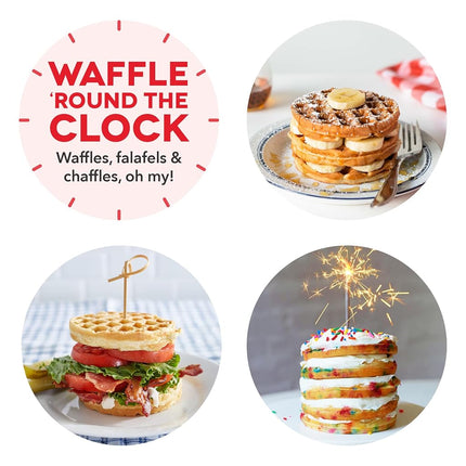Dash Mini Waffle Maker- Waffle Maker for Breakfast & Snacks - Compact & Easy-to-Clean - nonstick surfaces - Fun & Portable Kitchen Essential - Red - 2-Pack