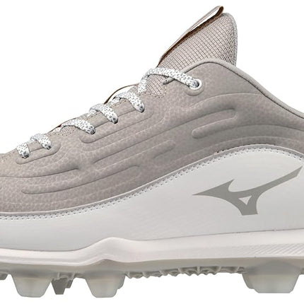 Mizuno Men's Ambition 3 Low TPU Baseball Cleats, White, 12