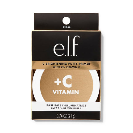 e.l.f C-Brightening Putty Primer, Makeup Primer For Brightening & Evening Out Skin Tone, Enriched With Vitamin C, Universal Sheer (Packaging May Vary)
