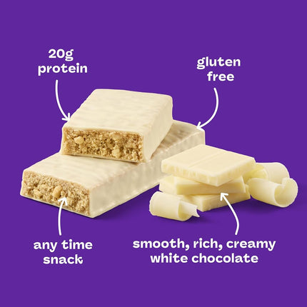 thinkThin High Protein Bars, White Chocolate (2.1 oz Bar, 10 Count)