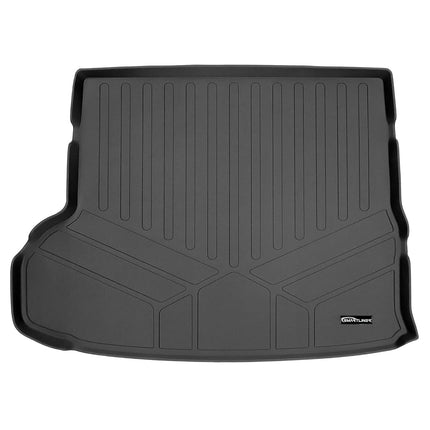 SMARTLINER All Weather Custom Fit Cargo Trunk Liner Floor Mat Behind 2nd Row Seat Black for 2014-2019 Toyota Highlander