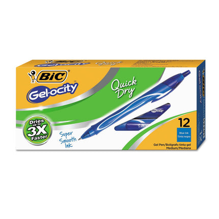 BIC RGLCG11BE Gel-ocity Quick Dry Retractable Gel,