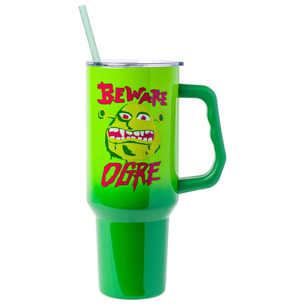 Silver Buffalo Shrek Beware Ogre 40oz Stainless St