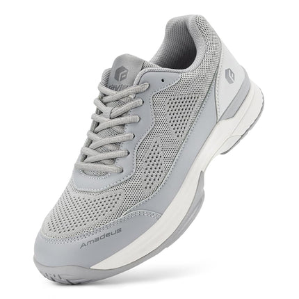 FitVille Mens Wide Tennis Shoes,Breathable Badmint