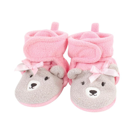 Hudson Baby Botitas de lana acogedoras unisex, conejito/oso, 18-24 meses, infantil