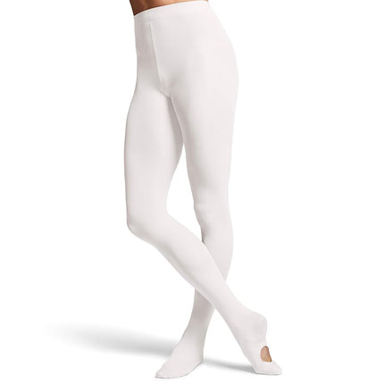 Collants Bloch Dance Fille Contour Soft Adaptatoe, Blanc, Enfant-Petite