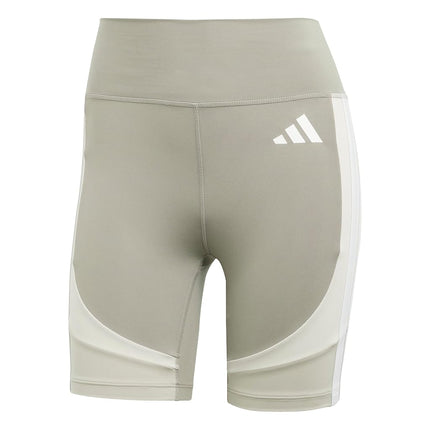 adidas Women's Optime Essentials Stash Pocket 7-inch Training Short Leggings, Putty Beige, XS