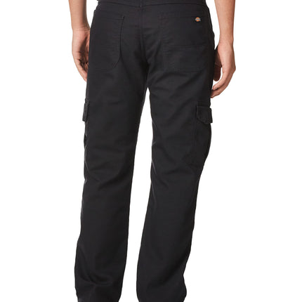 Dickies Men's Tough Max Duck Cargo Pant Work Utility, Stonewashed Black, 42W x 30L